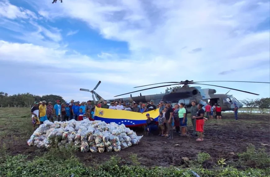 Traslado de módulos de alimentación a Comunidades Indígenas Afectadas por Lluvias en Pedro Camejo.