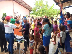 Secretaría de protección social atendió a familias damnificadas de Biruaca